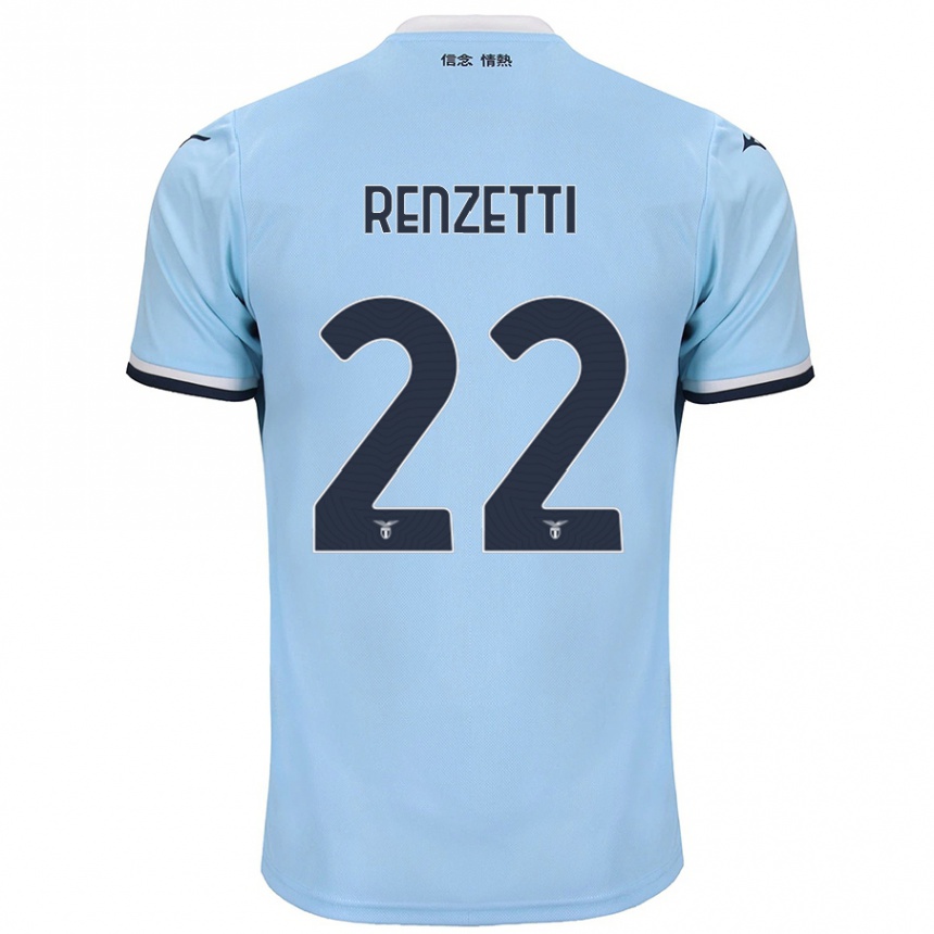 Enfant Football Maillot Davide Renzetti #22 Bleu Tenues Domicile 2024/25 Canada