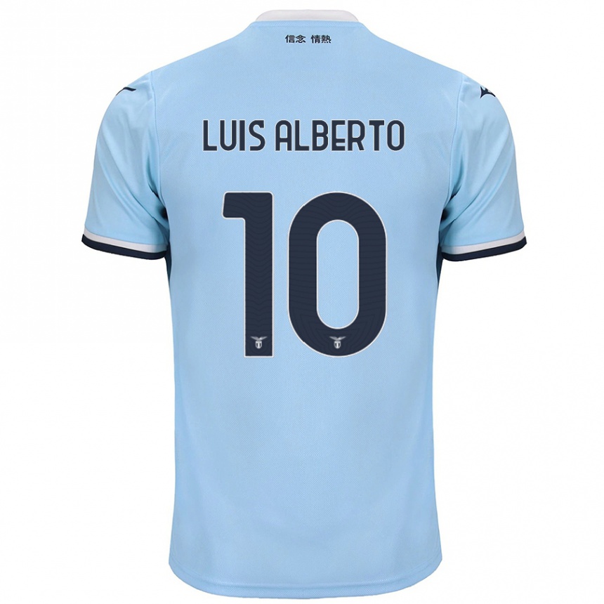 Kids Football Luis Alberto #10 Blue Home Jersey 2024/25 T-Shirt Canada