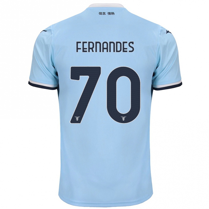 Enfant Football Maillot Saná Fernandes #70 Bleu Tenues Domicile 2024/25 Canada