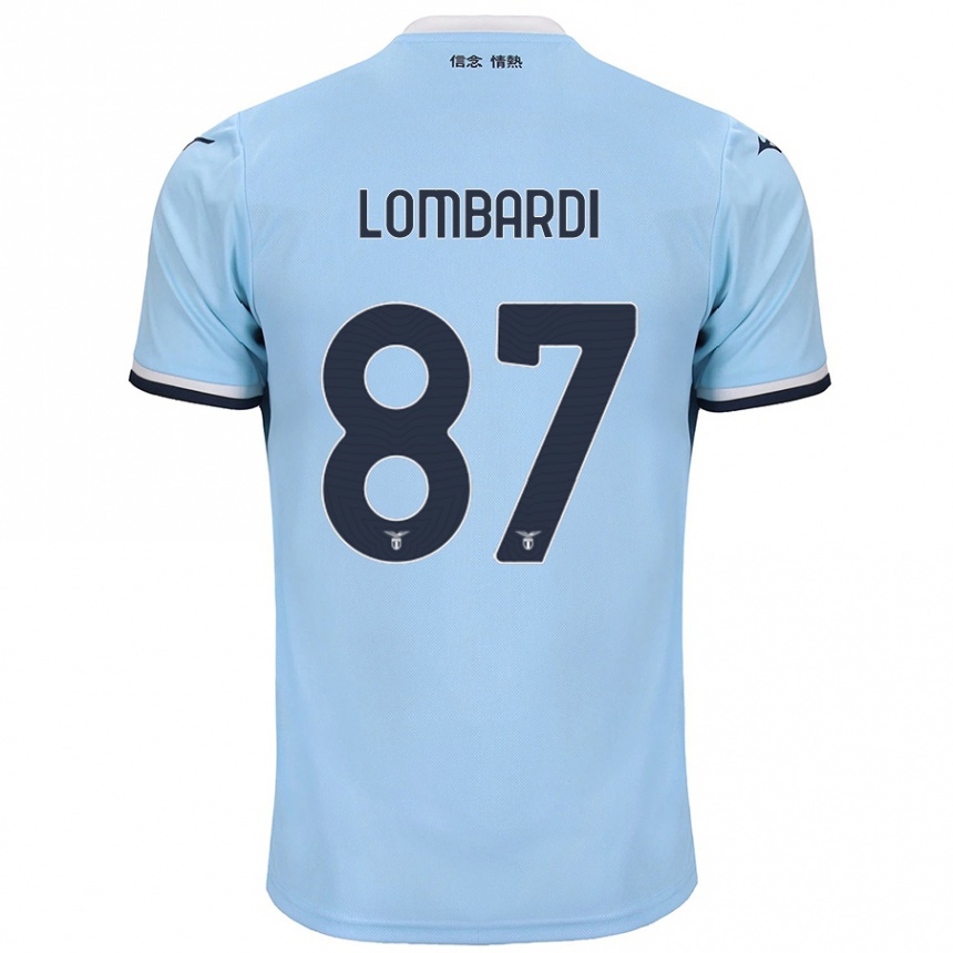 Enfant Football Maillot Cristiano Lombardi #87 Bleu Tenues Domicile 2024/25 Canada