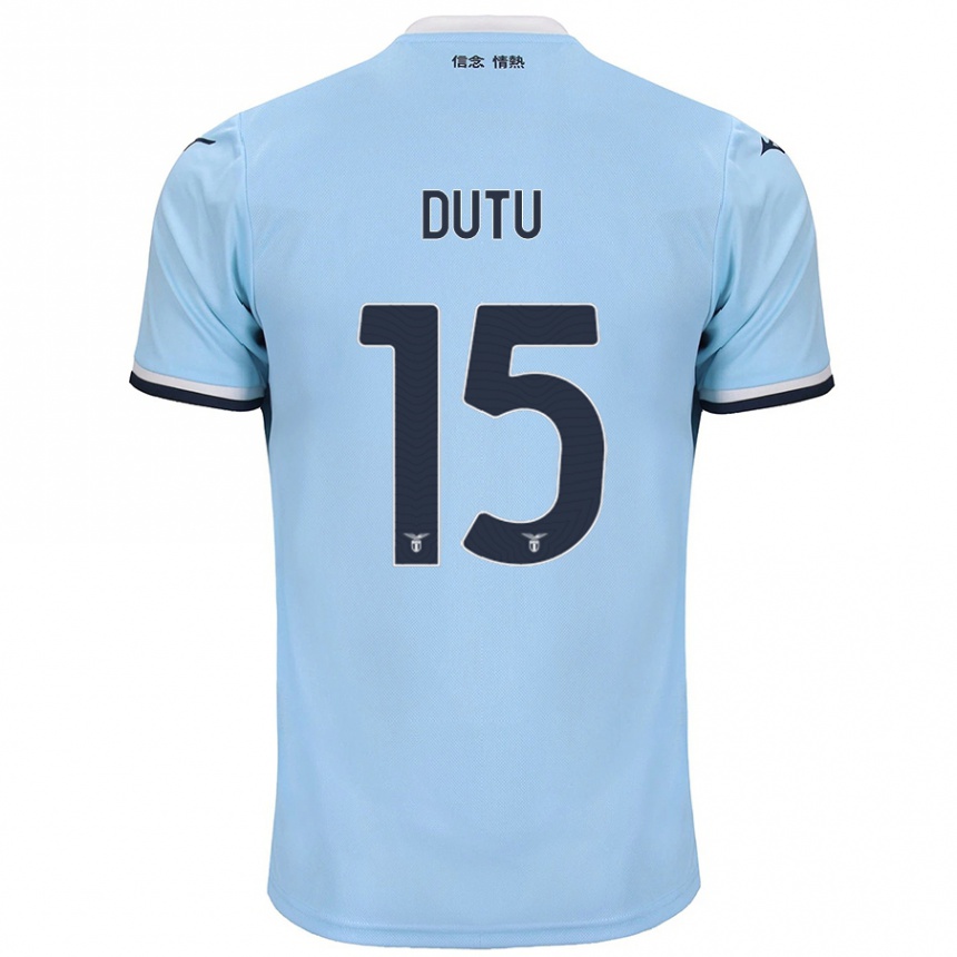 Enfant Football Maillot Matteo Dutu #15 Bleu Tenues Domicile 2024/25 Canada