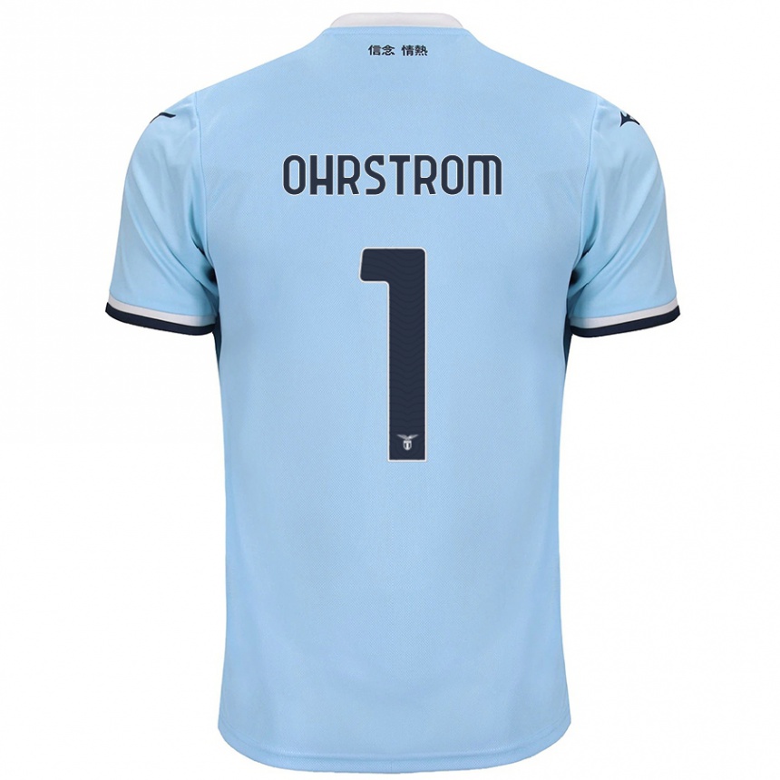 Kids Football Stephanie Ohrstrom #1 Blue Home Jersey 2024/25 T-Shirt Canada