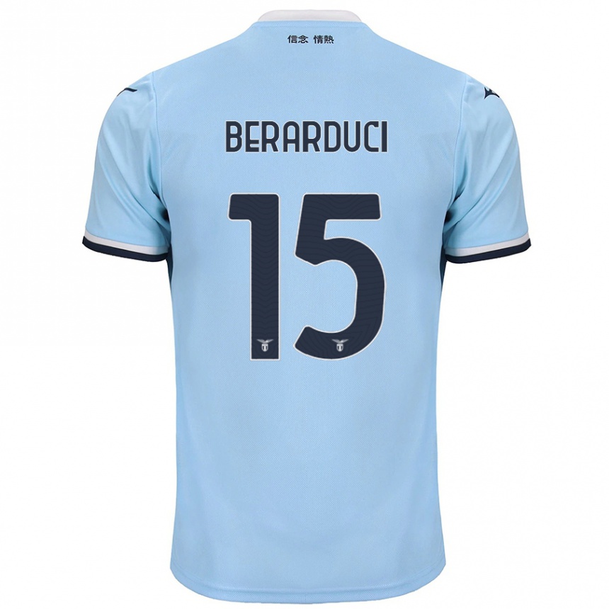 Enfant Football Maillot Martina Berarduci #15 Bleu Tenues Domicile 2024/25 Canada