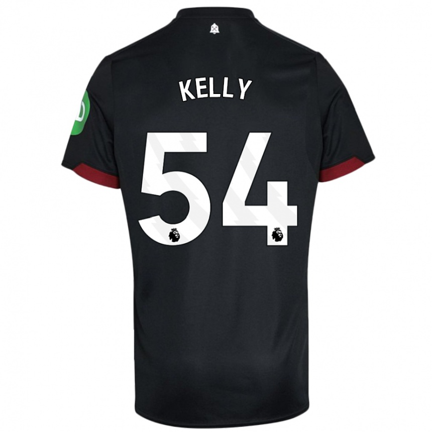 Enfant Football Maillot Patrick Kelly #54 Noir Blanc Tenues Extérieur 2024/25 Canada