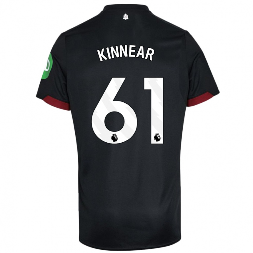 Enfant Football Maillot Brian Kinnear #61 Noir Blanc Tenues Extérieur 2024/25 Canada