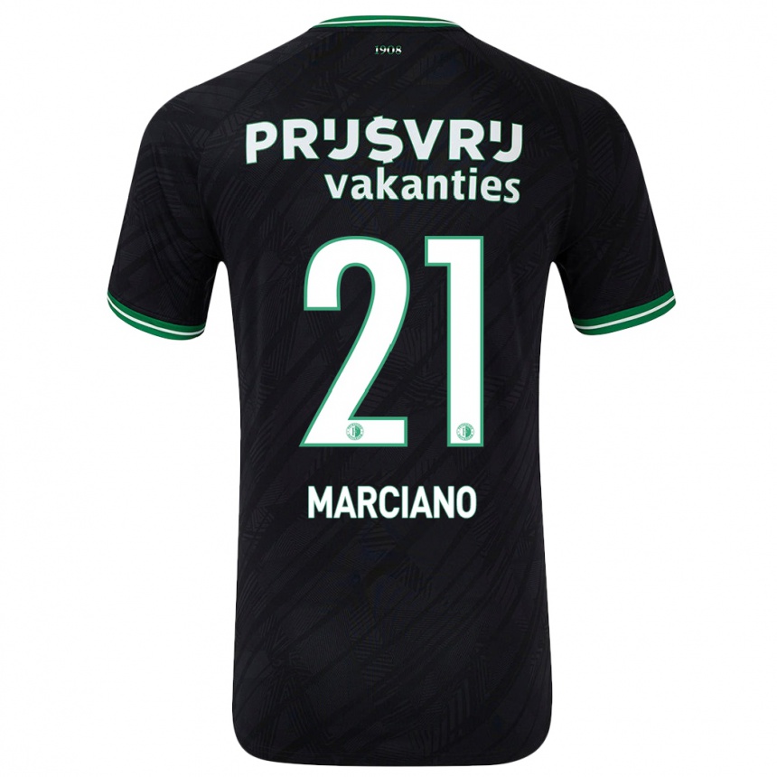 Kids Football Ofir Marciano #21 Black Green Away Jersey 2024/25 T-Shirt Canada