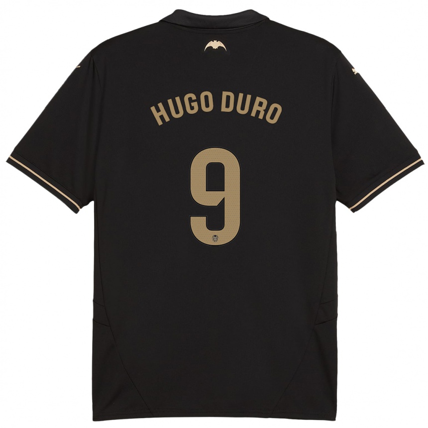 Enfant Football Maillot Hugo Duro #9 Noir Tenues Extérieur 2024/25 Canada