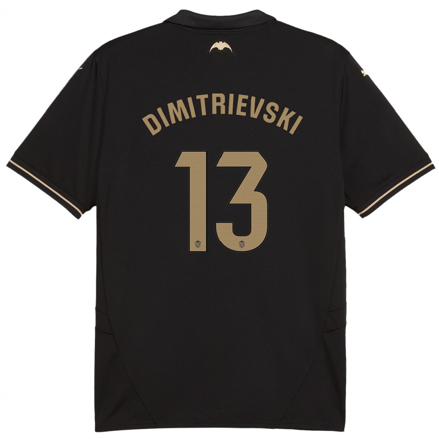 Enfant Football Maillot Stole Dimitrievski #13 Noir Tenues Extérieur 2024/25 Canada