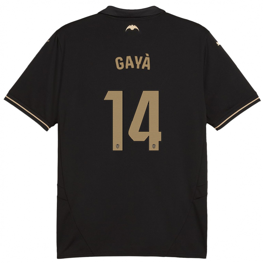 Enfant Football Maillot José Gayà #14 Noir Tenues Extérieur 2024/25 Canada