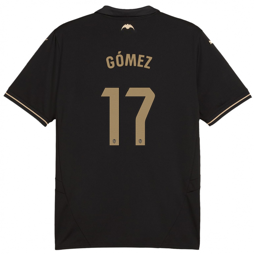 Kids Football Dani Gómez #17 Black Away Jersey 2024/25 T-Shirt Canada