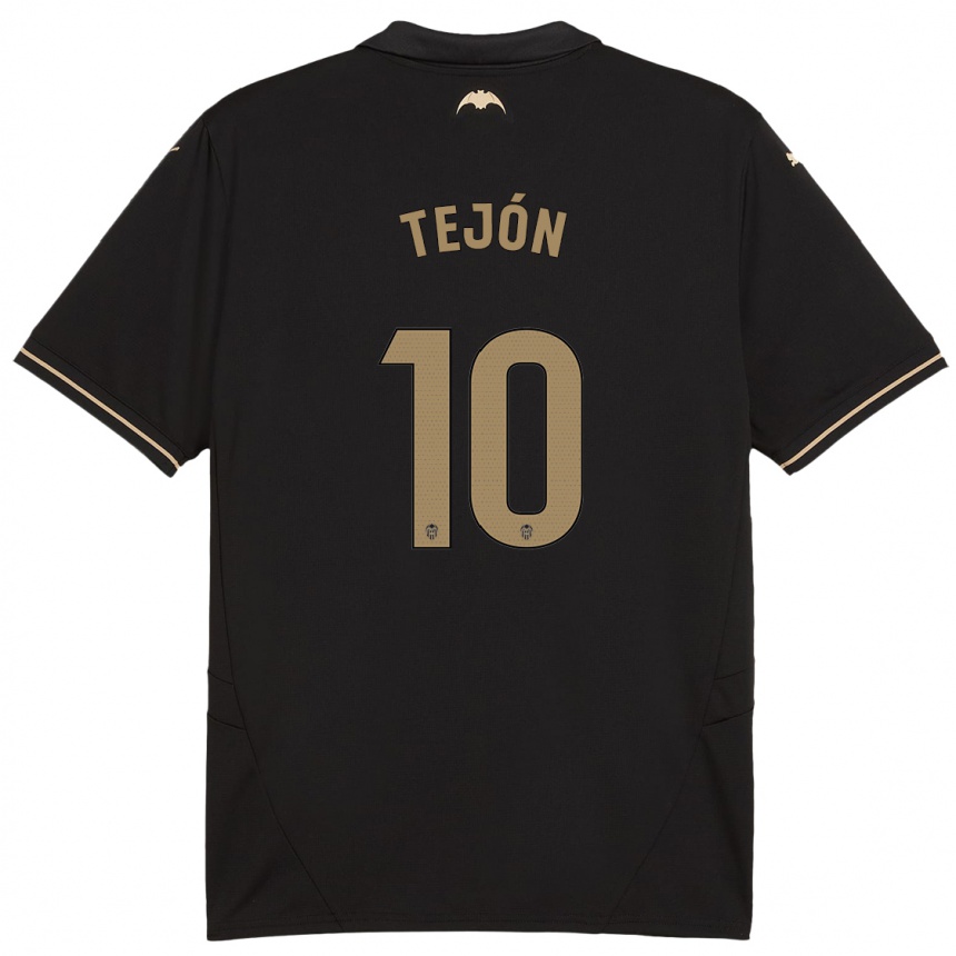 Enfant Football Maillot Martín Tejón #10 Noir Tenues Extérieur 2024/25 Canada