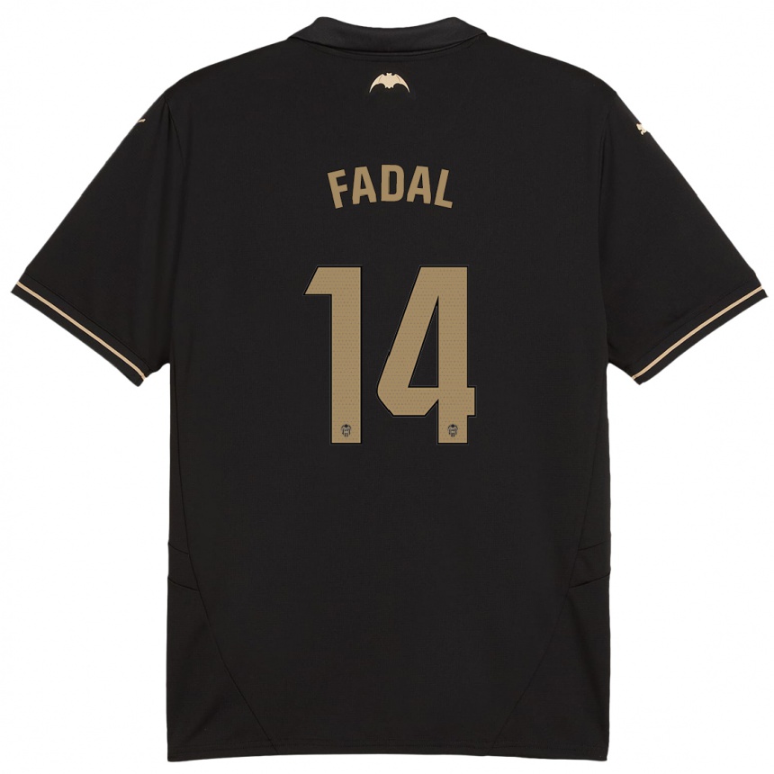 Enfant Football Maillot Ali Fadal #14 Noir Tenues Extérieur 2024/25 Canada