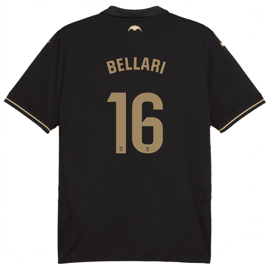 Kids Football Hamza Bellari #16 Black Away Jersey 2024/25 T-Shirt Canada