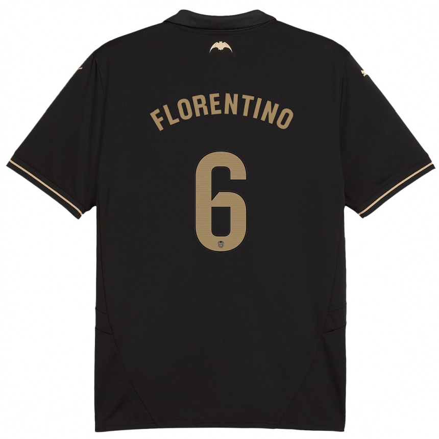 Enfant Football Maillot Claudia Florentino #6 Noir Tenues Extérieur 2024/25 Canada