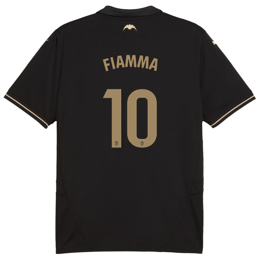 Kids Football Fiamma #10 Black Away Jersey 2024/25 T-Shirt Canada