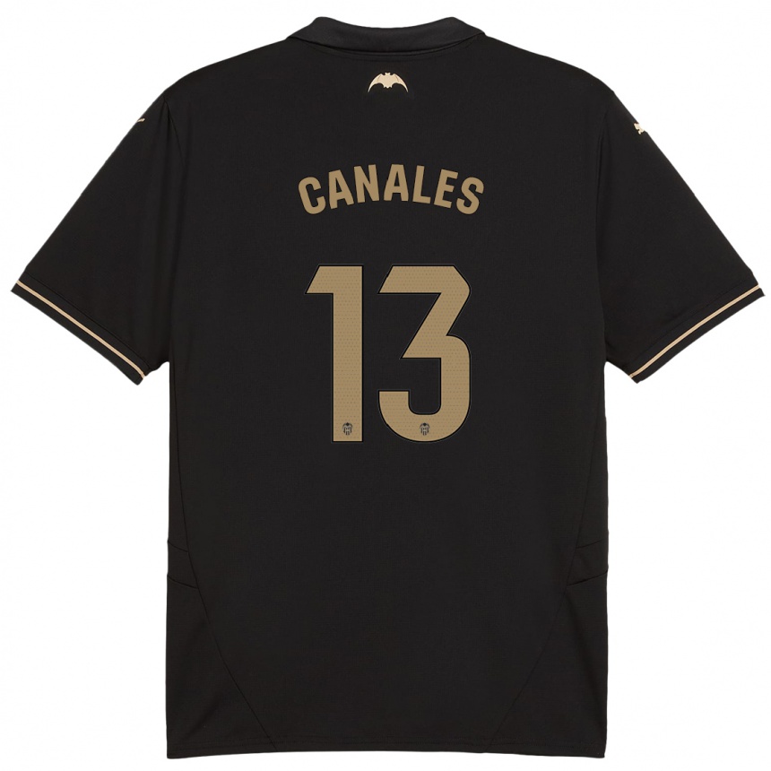 Kids Football Antonia Canales #13 Black Away Jersey 2024/25 T-Shirt Canada