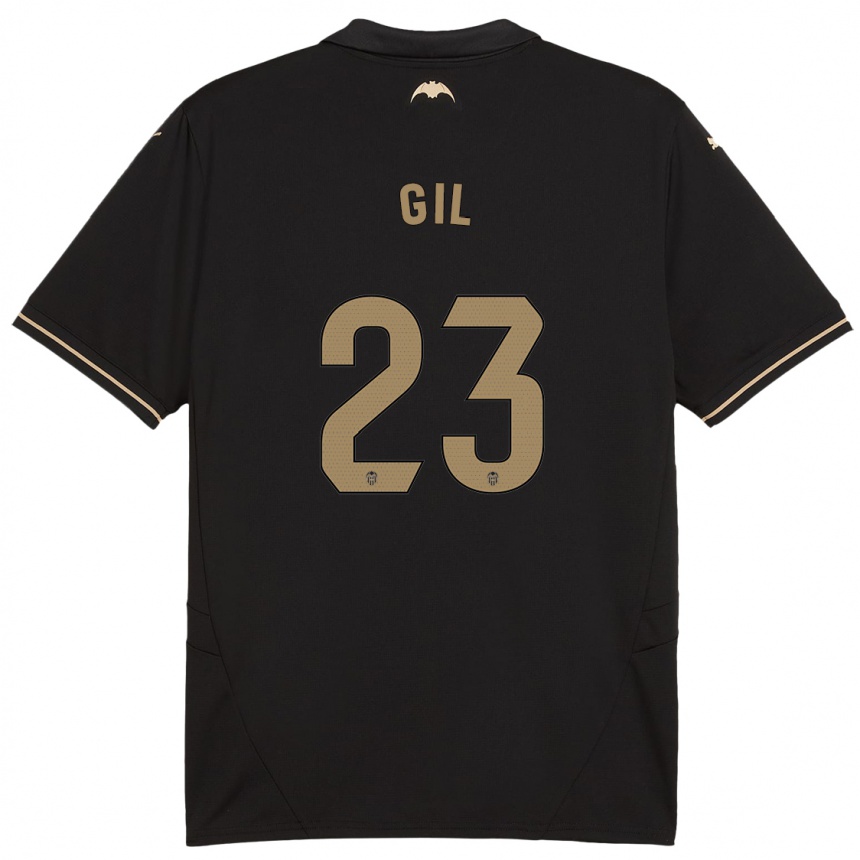 Kids Football Elena Gil #23 Black Away Jersey 2024/25 T-Shirt Canada