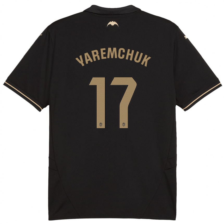 Kids Football Roman Yaremchuk #17 Black Away Jersey 2024/25 T-Shirt Canada