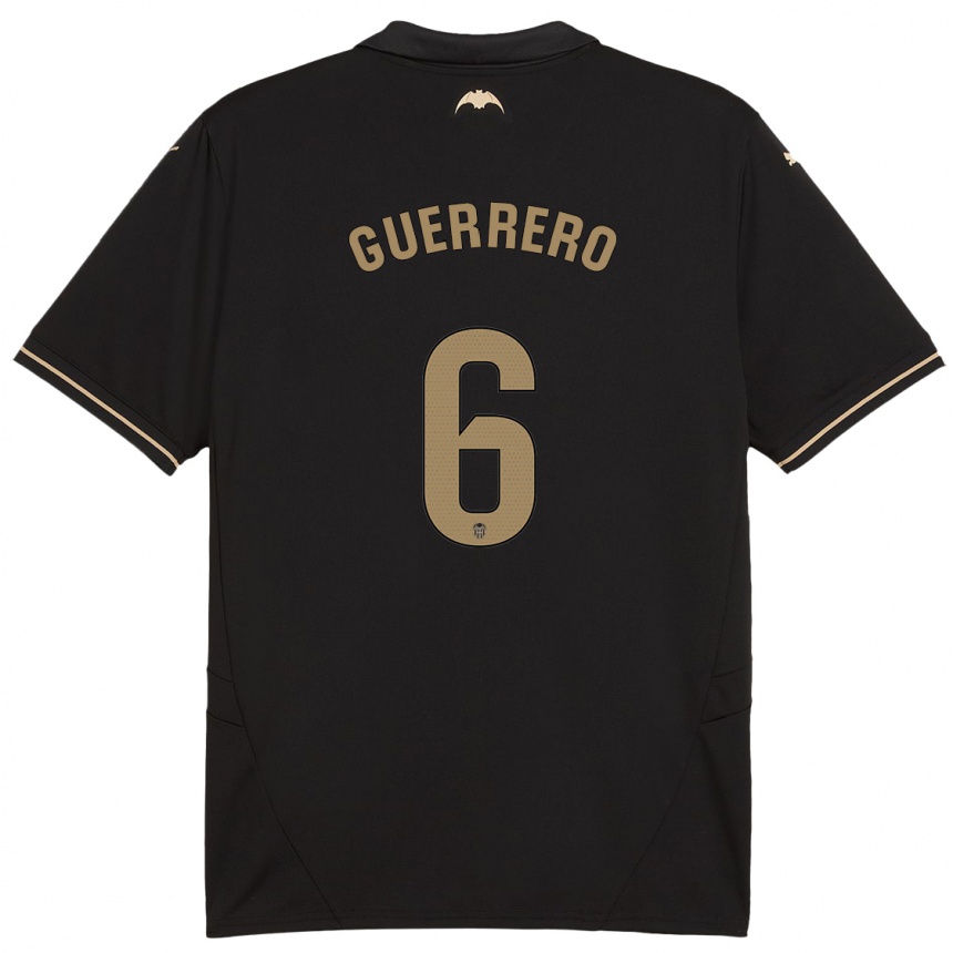 Enfant Football Maillot Paula Guerrero #6 Noir Tenues Extérieur 2024/25 Canada