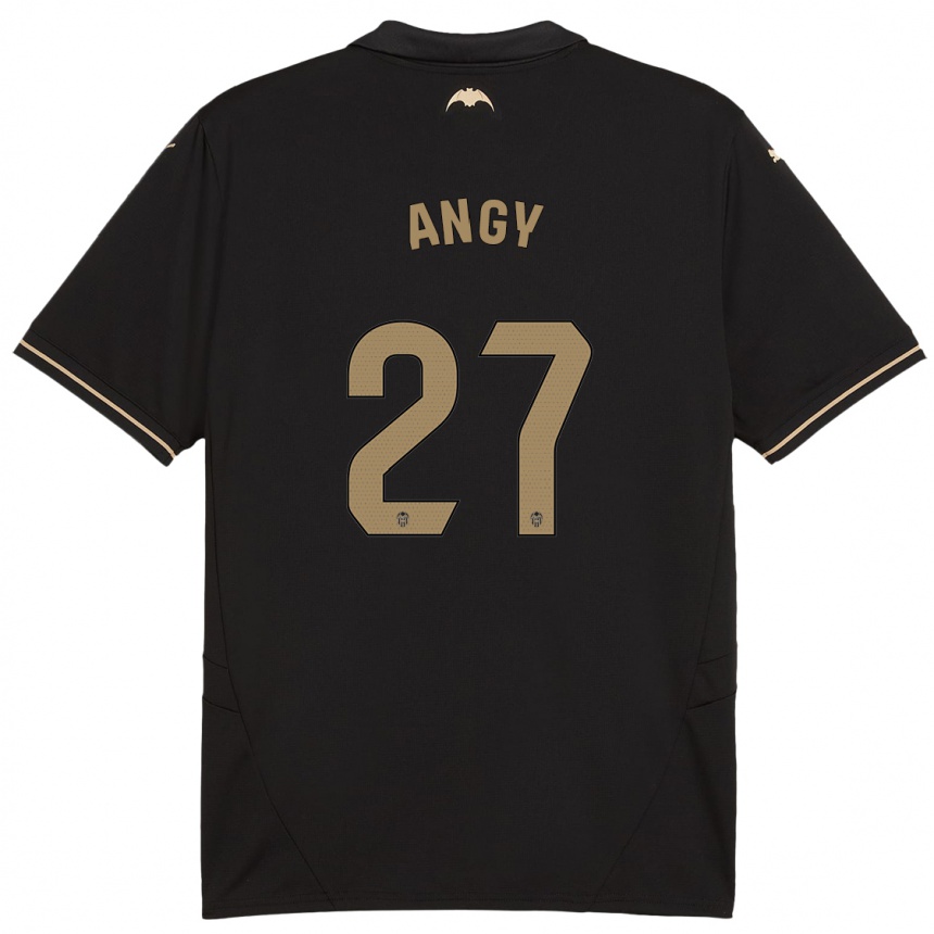 Enfant Football Maillot Angy #27 Noir Tenues Extérieur 2024/25 Canada