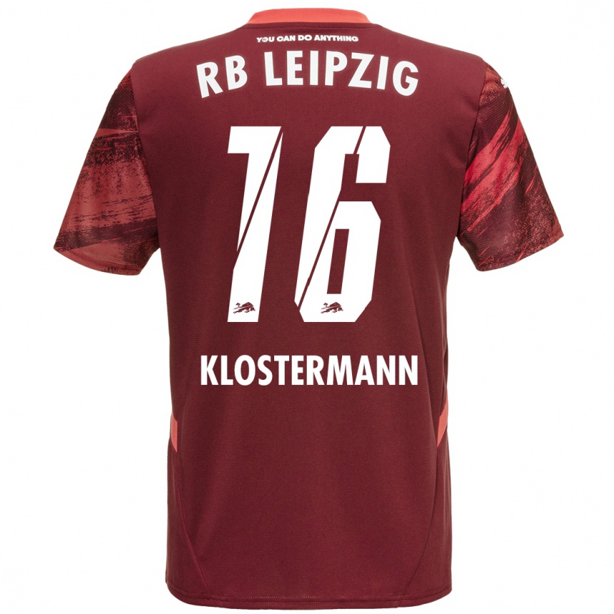 Enfant Football Maillot Lukas Klostermann #16 Bordeaux Tenues Extérieur 2024/25 Canada