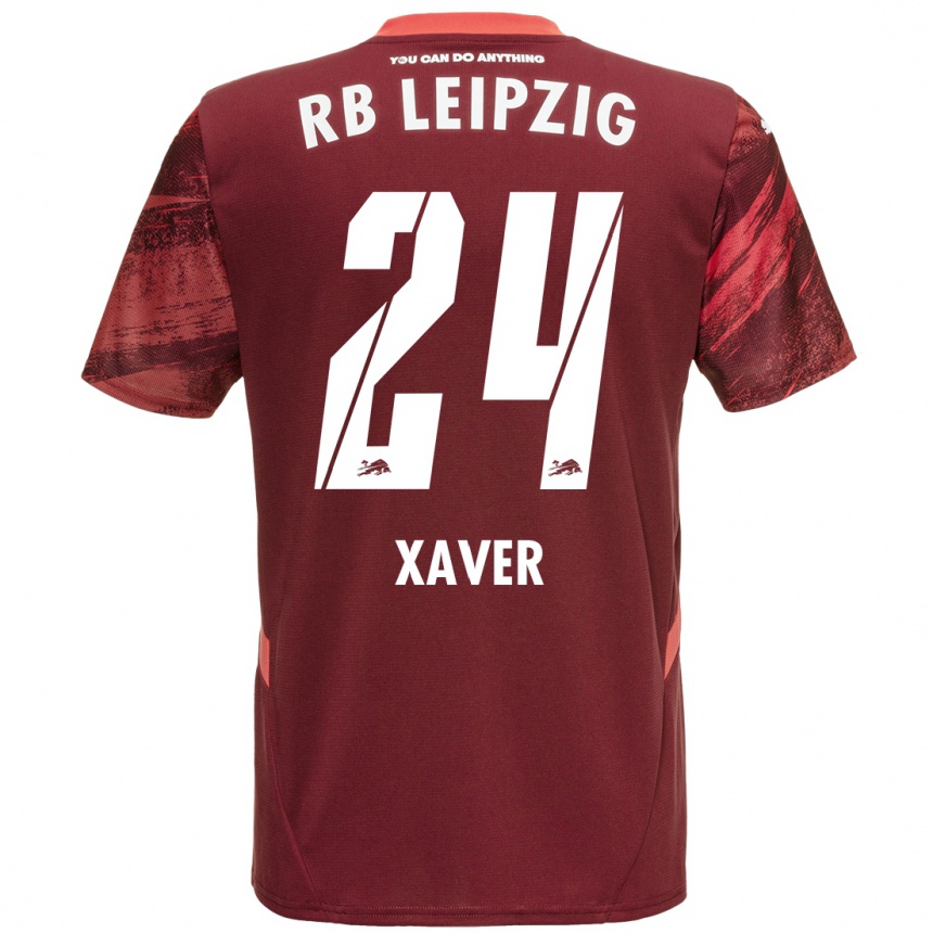 Enfant Football Maillot Xaver Schlager #24 Bordeaux Tenues Extérieur 2024/25 Canada