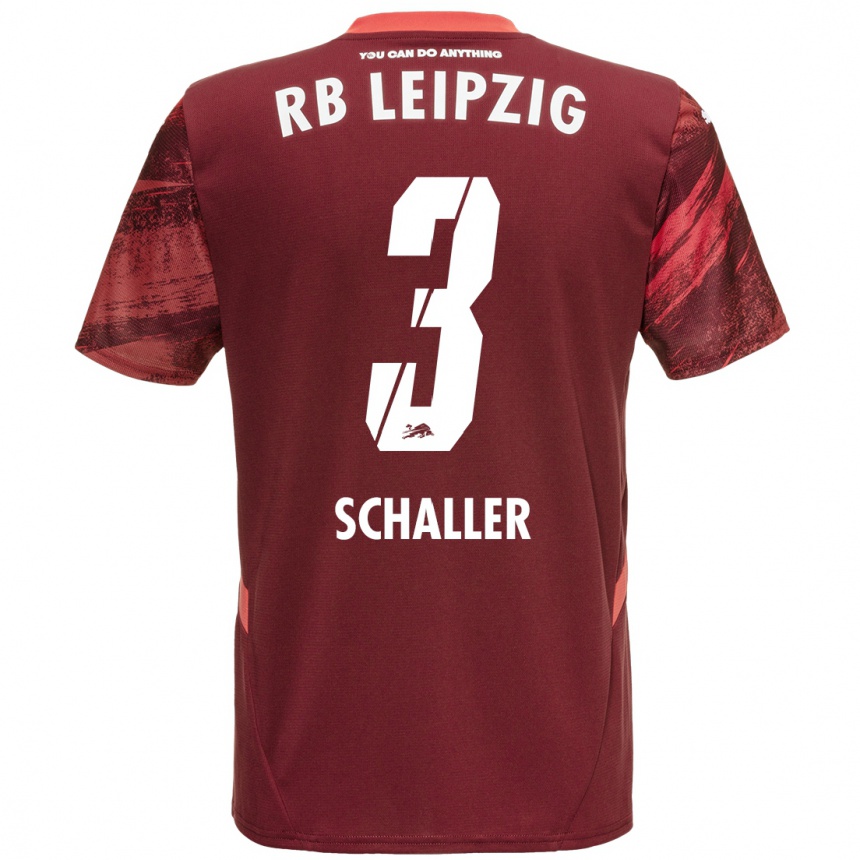 Enfant Football Maillot Josefine Schaller #3 Bordeaux Tenues Extérieur 2024/25 Canada