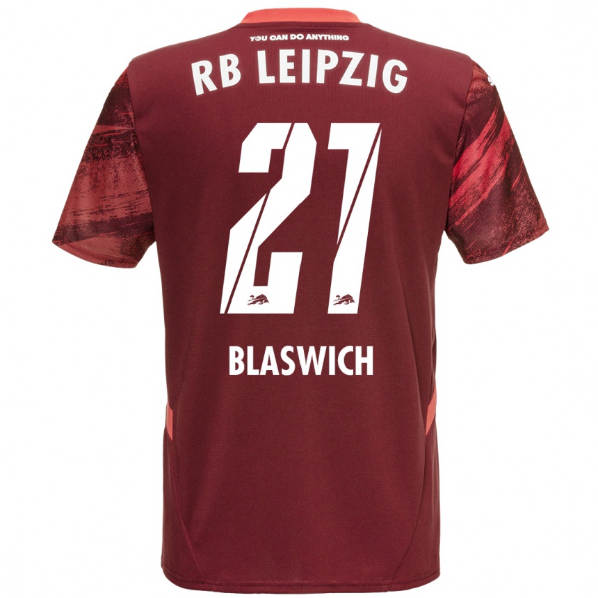 Enfant Football Maillot Janis Blaswich #21 Bordeaux Tenues Extérieur 2024/25 Canada