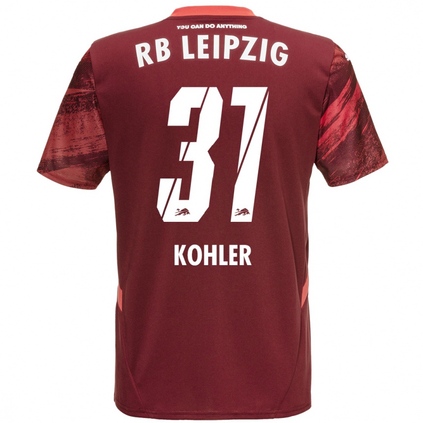 Enfant Football Maillot Tim Köhler #31 Bordeaux Tenues Extérieur 2024/25 Canada