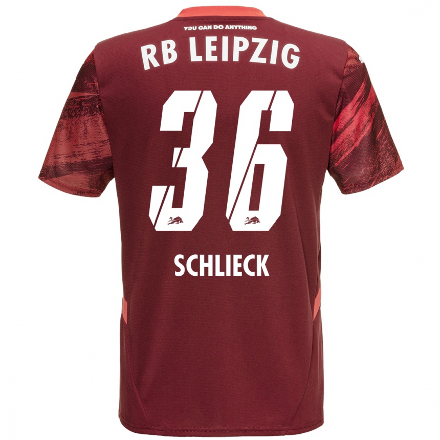 Enfant Football Maillot Timo Schlieck #36 Bordeaux Tenues Extérieur 2024/25 Canada