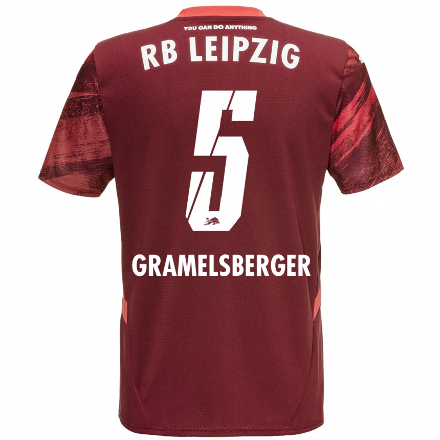 Enfant Football Maillot Lennert Gramelsberger #5 Bordeaux Tenues Extérieur 2024/25 Canada