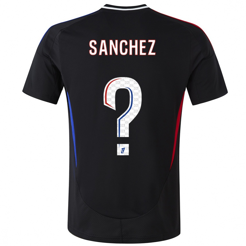 Kids Football Florent Sanchez #0 Black Away Jersey 2024/25 T-Shirt Canada