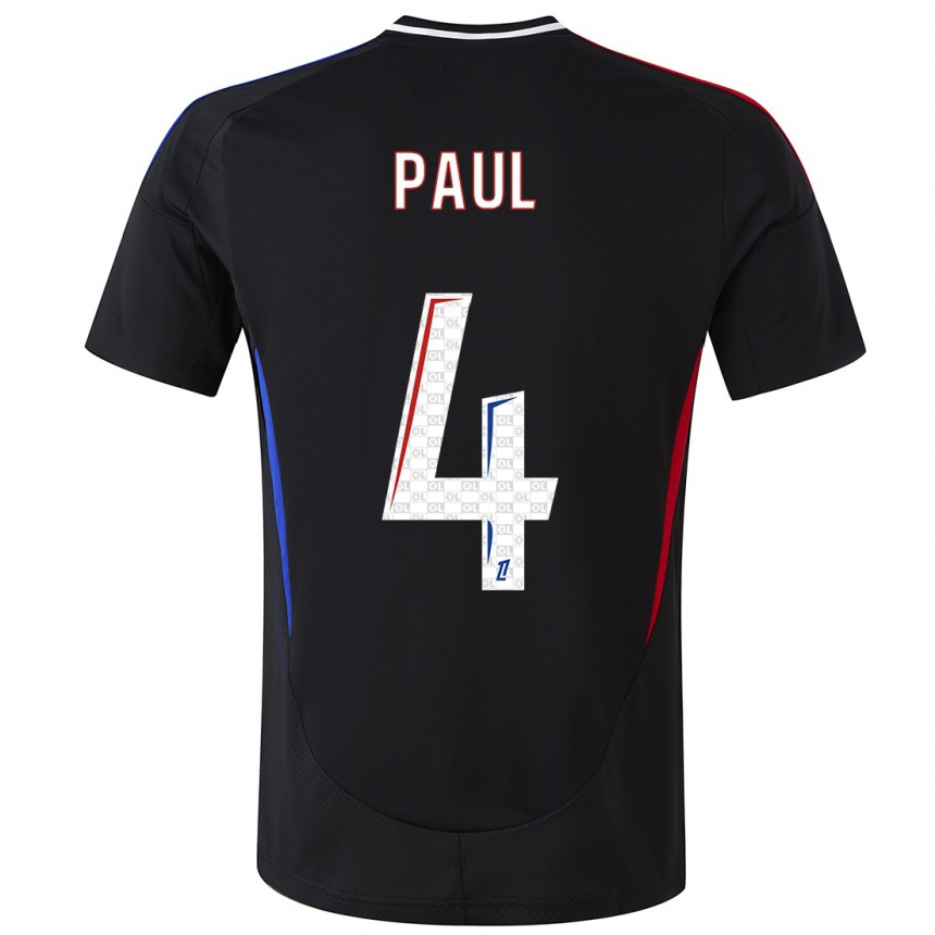 Enfant Football Maillot Paul Akouokou #4 Noir Tenues Extérieur 2024/25 Canada