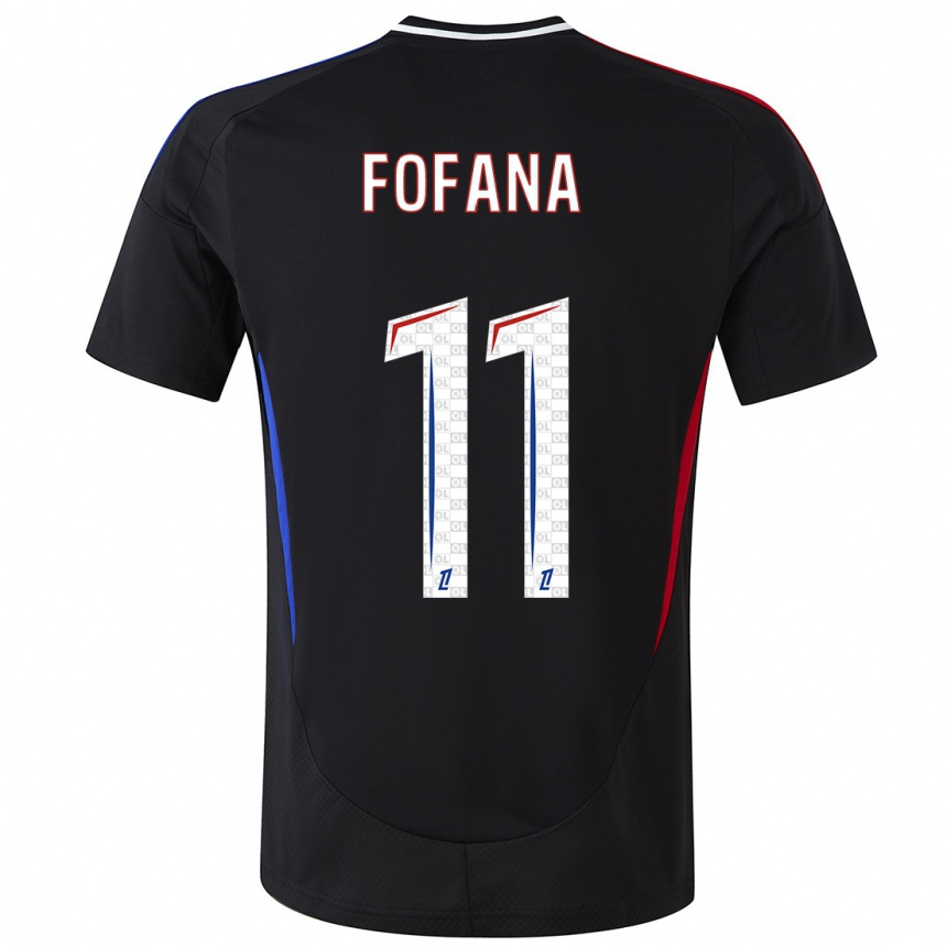 Kids Football Malick Fofana #11 Black Away Jersey 2024/25 T-Shirt Canada