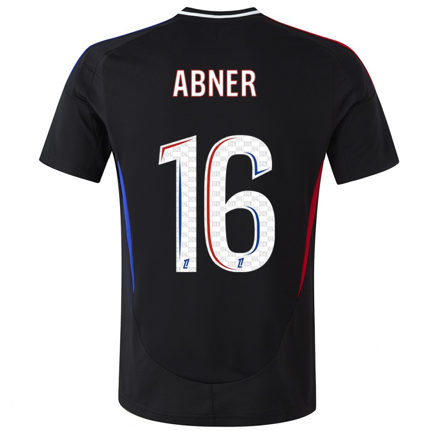 Kids Football Abner #16 Black Away Jersey 2024/25 T-Shirt Canada