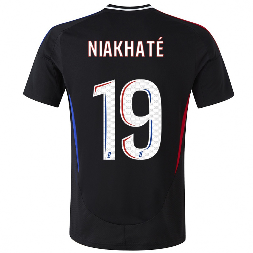 Kids Football Moussa Niakhaté #19 Black Away Jersey 2024/25 T-Shirt Canada