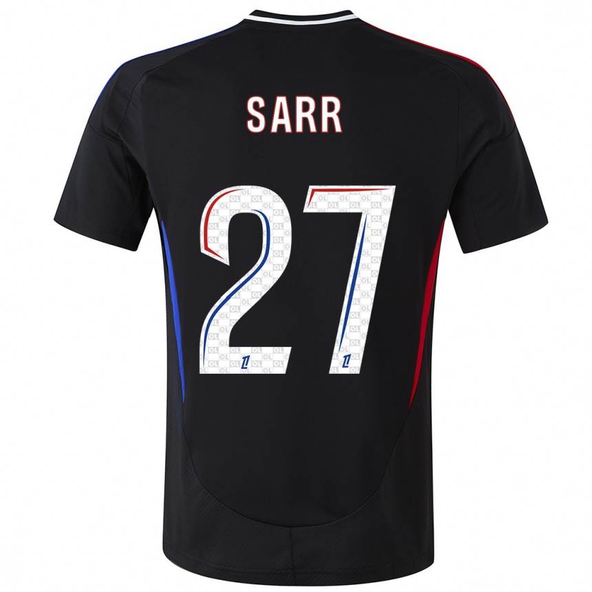 Kids Football Amin Sarr #27 Black Away Jersey 2024/25 T-Shirt Canada