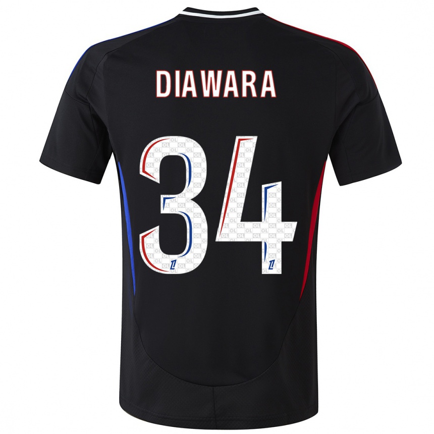 Enfant Football Maillot Mahamadou Diawara #34 Noir Tenues Extérieur 2024/25 Canada