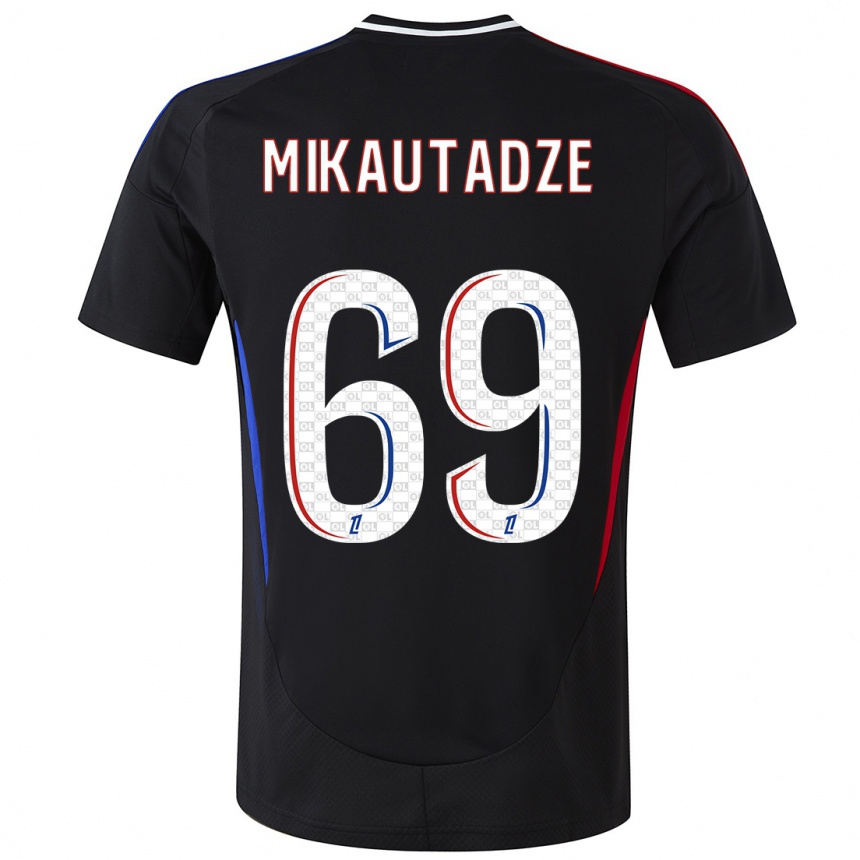 Enfant Football Maillot Georges Mikautadze #69 Noir Tenues Extérieur 2024/25 Canada