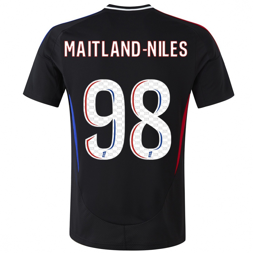 Enfant Football Maillot Ainsley Maitland-Niles #98 Noir Tenues Extérieur 2024/25 Canada