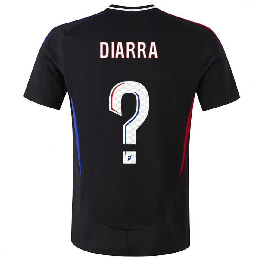 Kids Football Lassine Diarra #0 Black Away Jersey 2024/25 T-Shirt Canada