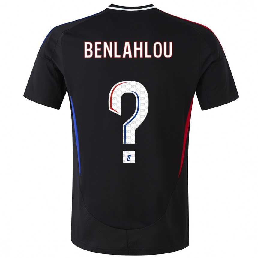 Enfant Football Maillot Daryll Benlahlou #0 Noir Tenues Extérieur 2024/25 Canada