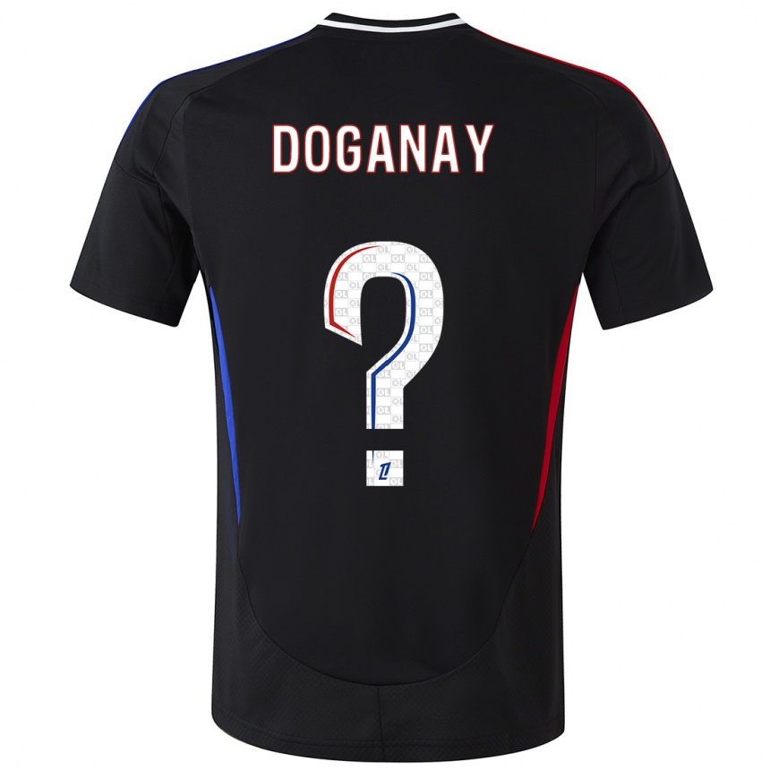 Kids Football Kenan Doganay #0 Black Away Jersey 2024/25 T-Shirt Canada