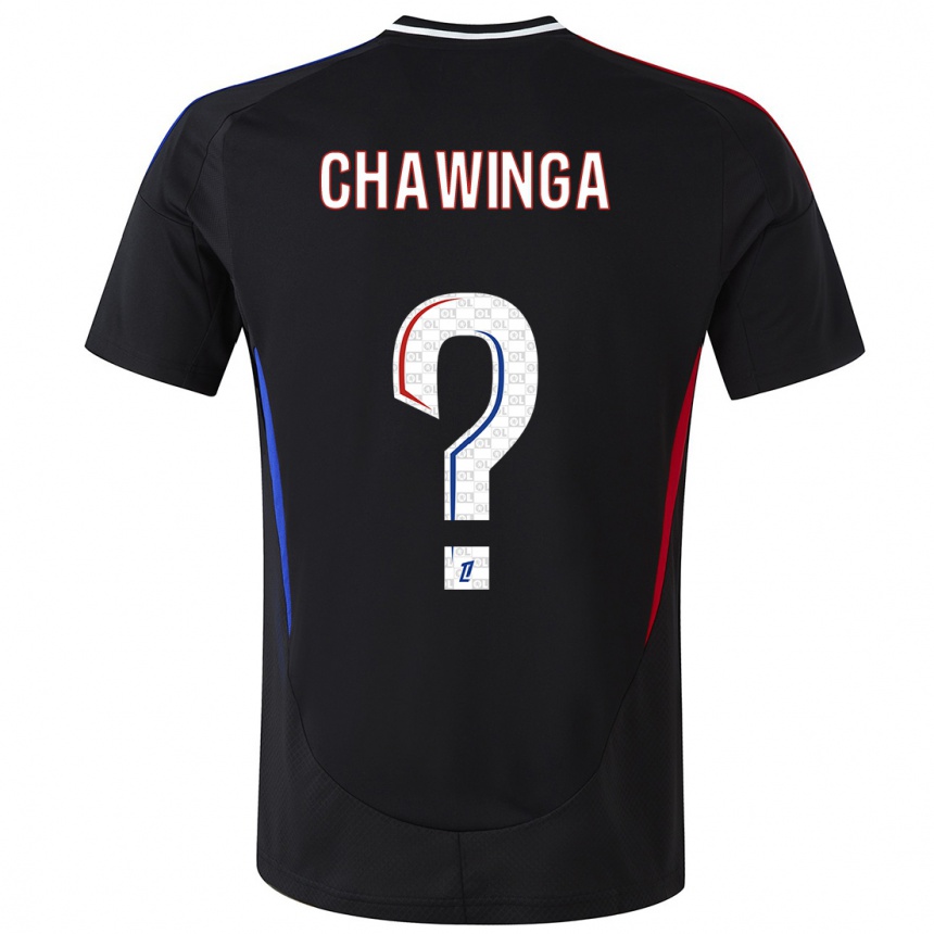 Kids Football Tabitha Chawinga #0 Black Away Jersey 2024/25 T-Shirt Canada