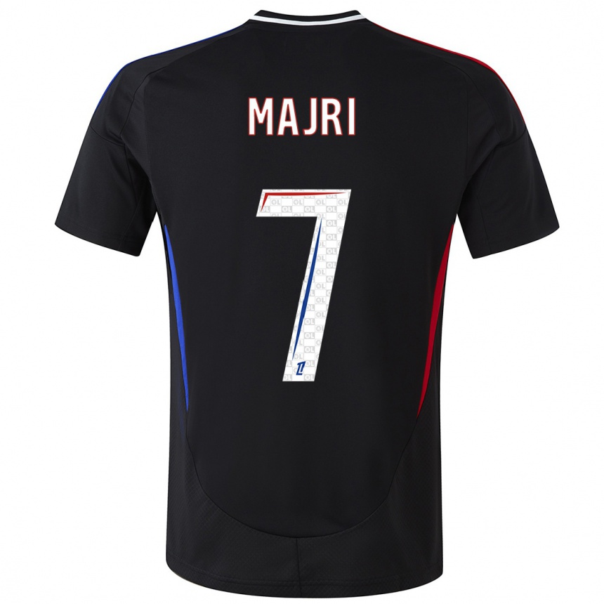 Enfant Football Maillot Amel Majri #7 Noir Tenues Extérieur 2024/25 Canada