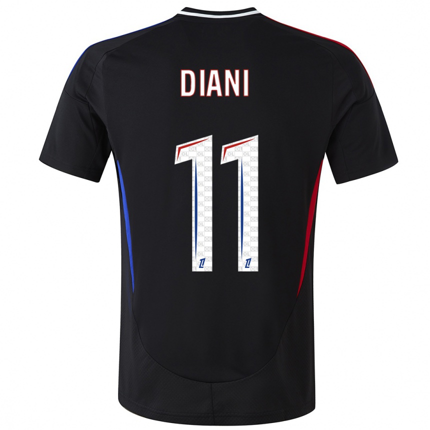 Enfant Football Maillot Kadidiatou Diani #11 Noir Tenues Extérieur 2024/25 Canada