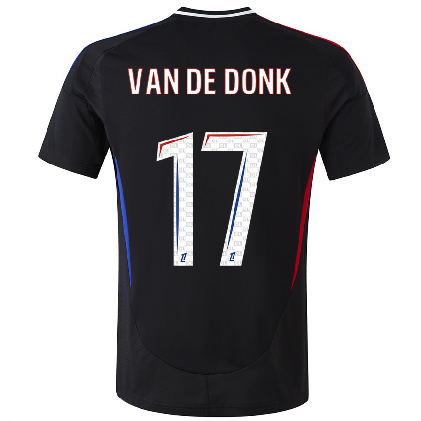 Enfant Football Maillot Danielle Van De Donk #17 Noir Tenues Extérieur 2024/25 Canada