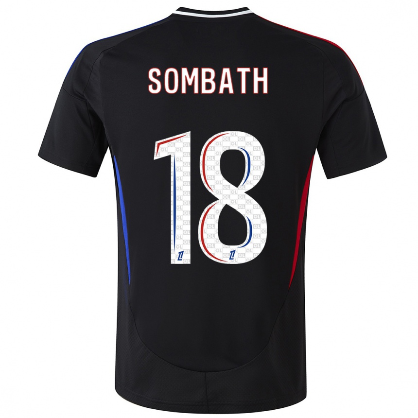 Enfant Football Maillot Alice Sombath #18 Noir Tenues Extérieur 2024/25 Canada