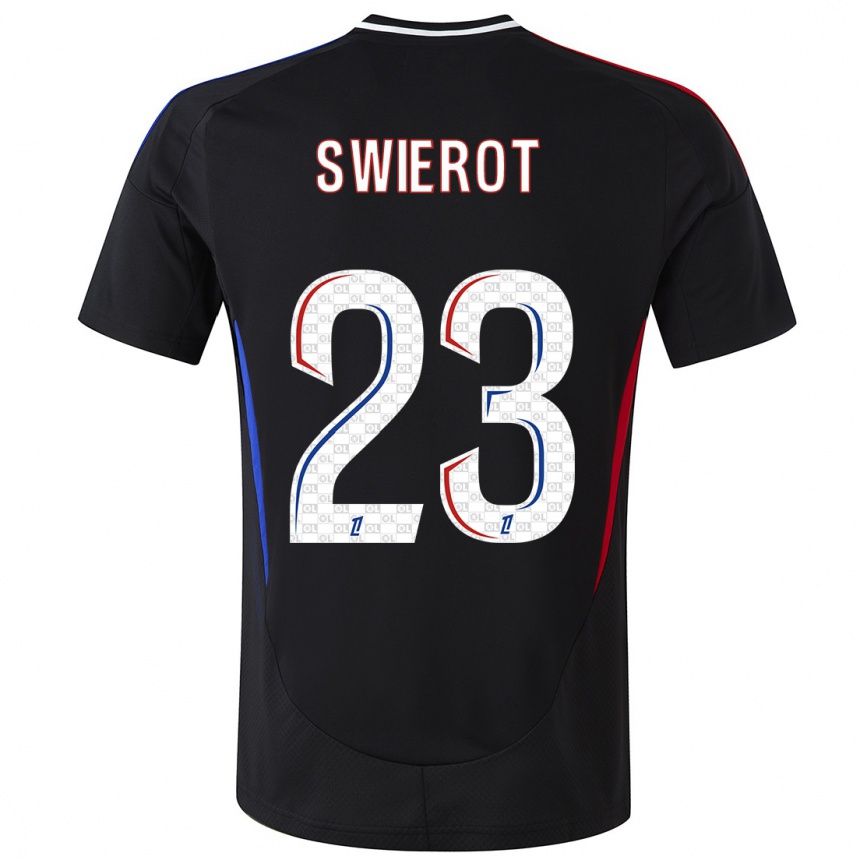 Kids Football Julie Swierot #23 Black Away Jersey 2024/25 T-Shirt Canada