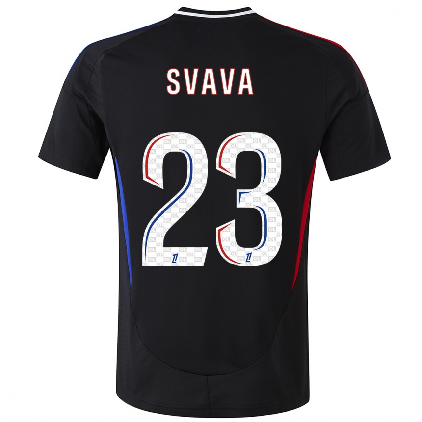 Enfant Football Maillot Sofie Svava #23 Noir Tenues Extérieur 2024/25 Canada